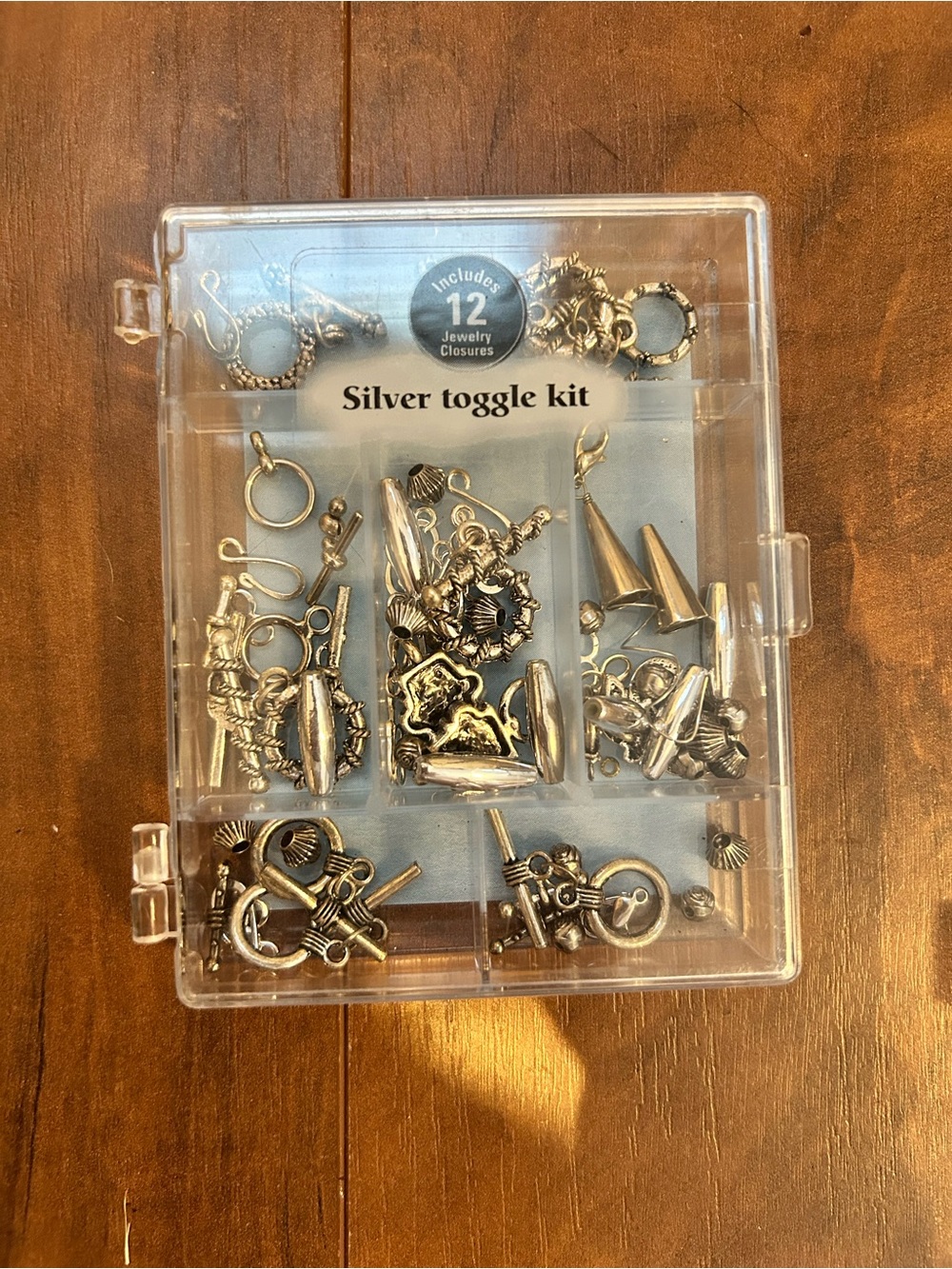 Silver Toggle Kit Jewelry Findings Set - Silver